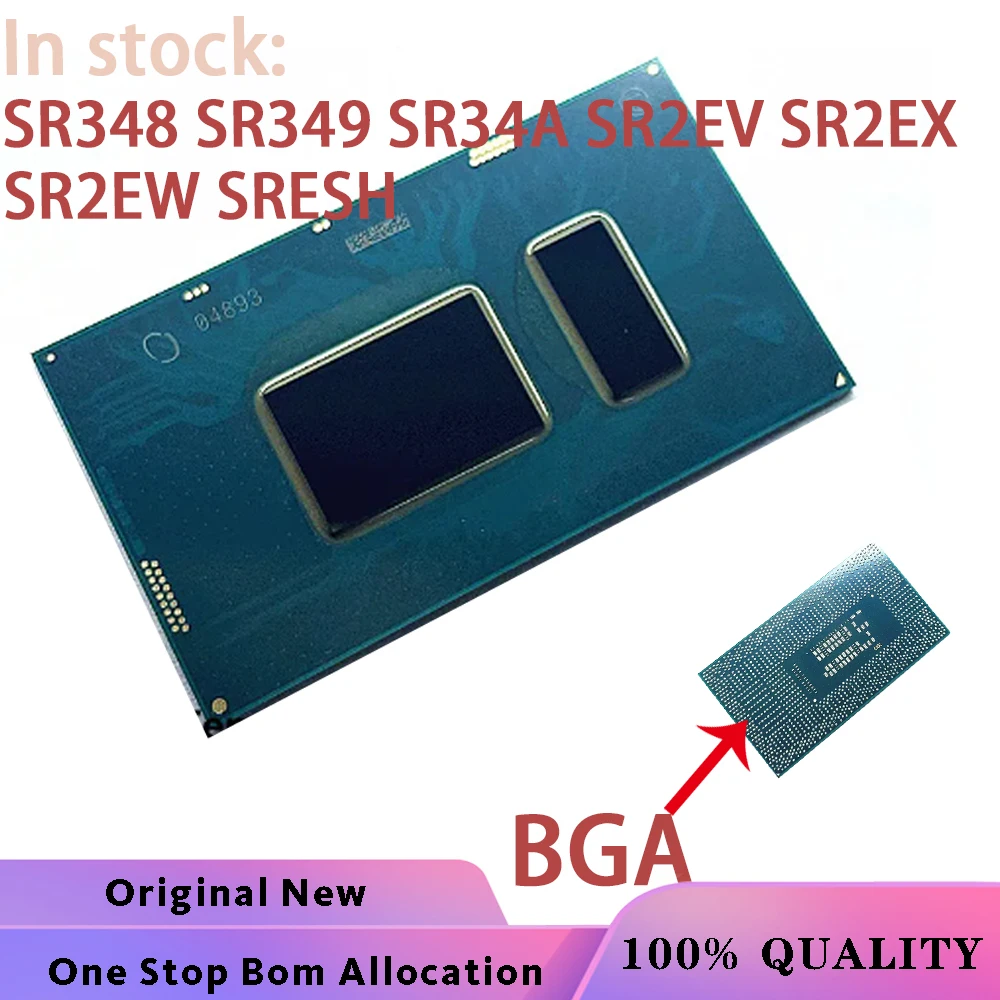 

100% New CPU SR348 SR349 SR34A SR2EV SR2EX SR2EW SRESH 4415U 3865U 3965U 3955U 3855U 4405U 4417U BGA Chipset