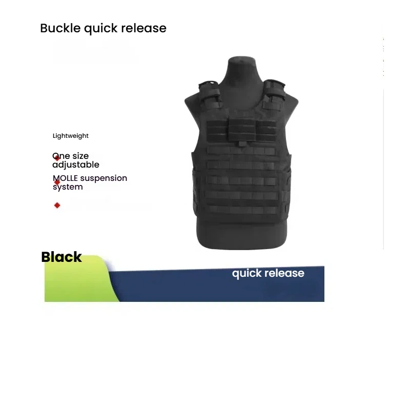 Outdoor Tactical vest Carrying Gear Buckle Quick Detachable Practical Training Equipment  Lightweight Pure black Hunting Parts