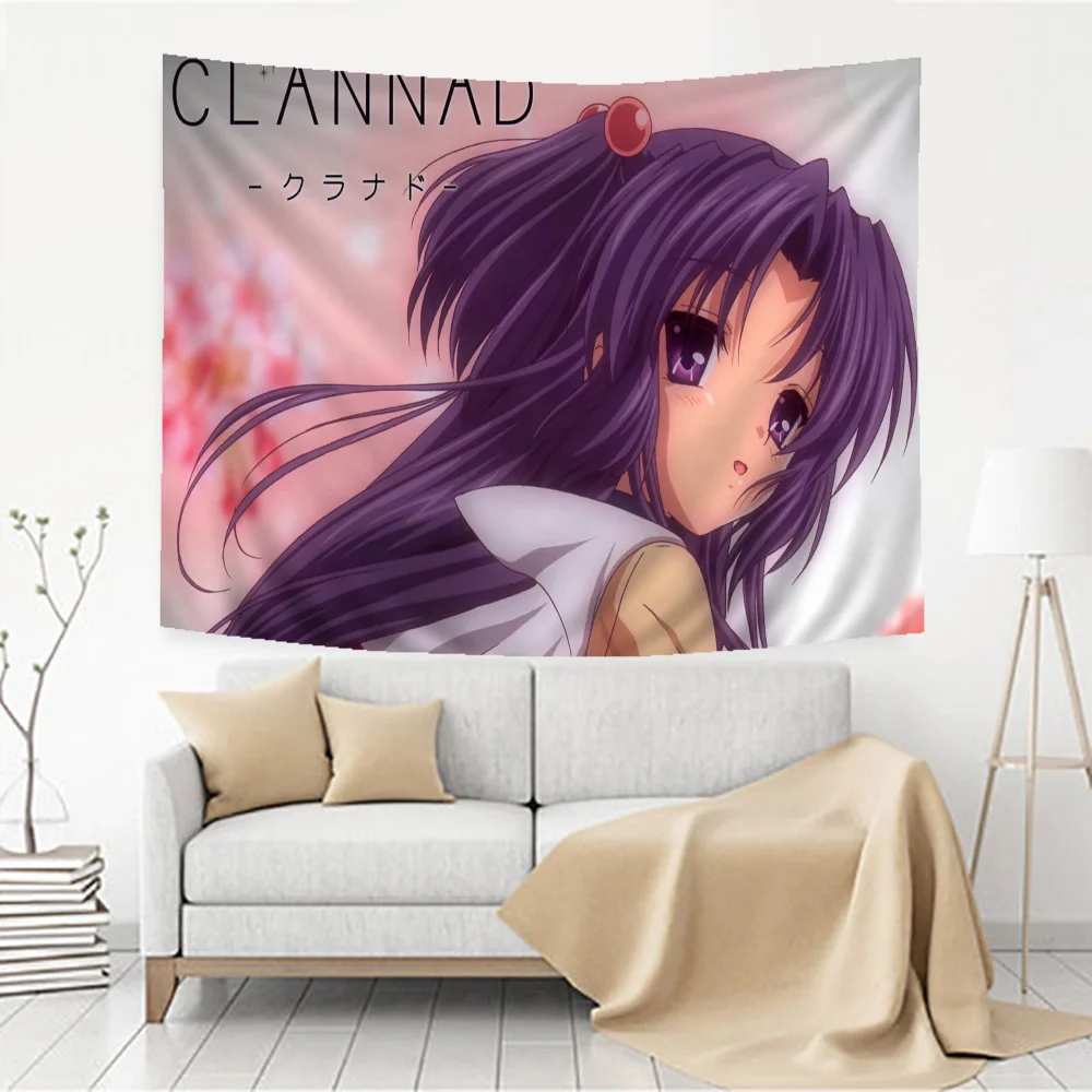 Anime Clannad Cartoon Tapestry Wall Hanging Decoration Household Home Decor