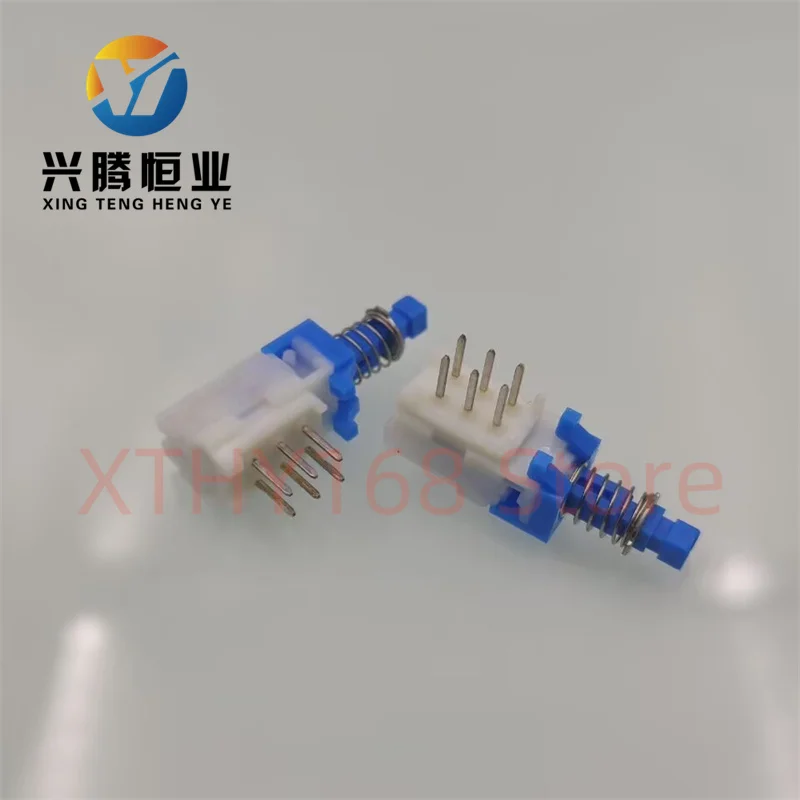 2PCS/lot Japan ALPS SPUJ190900 self-locking power switch with lock 6-pin horizontal button switch double row 6-pin