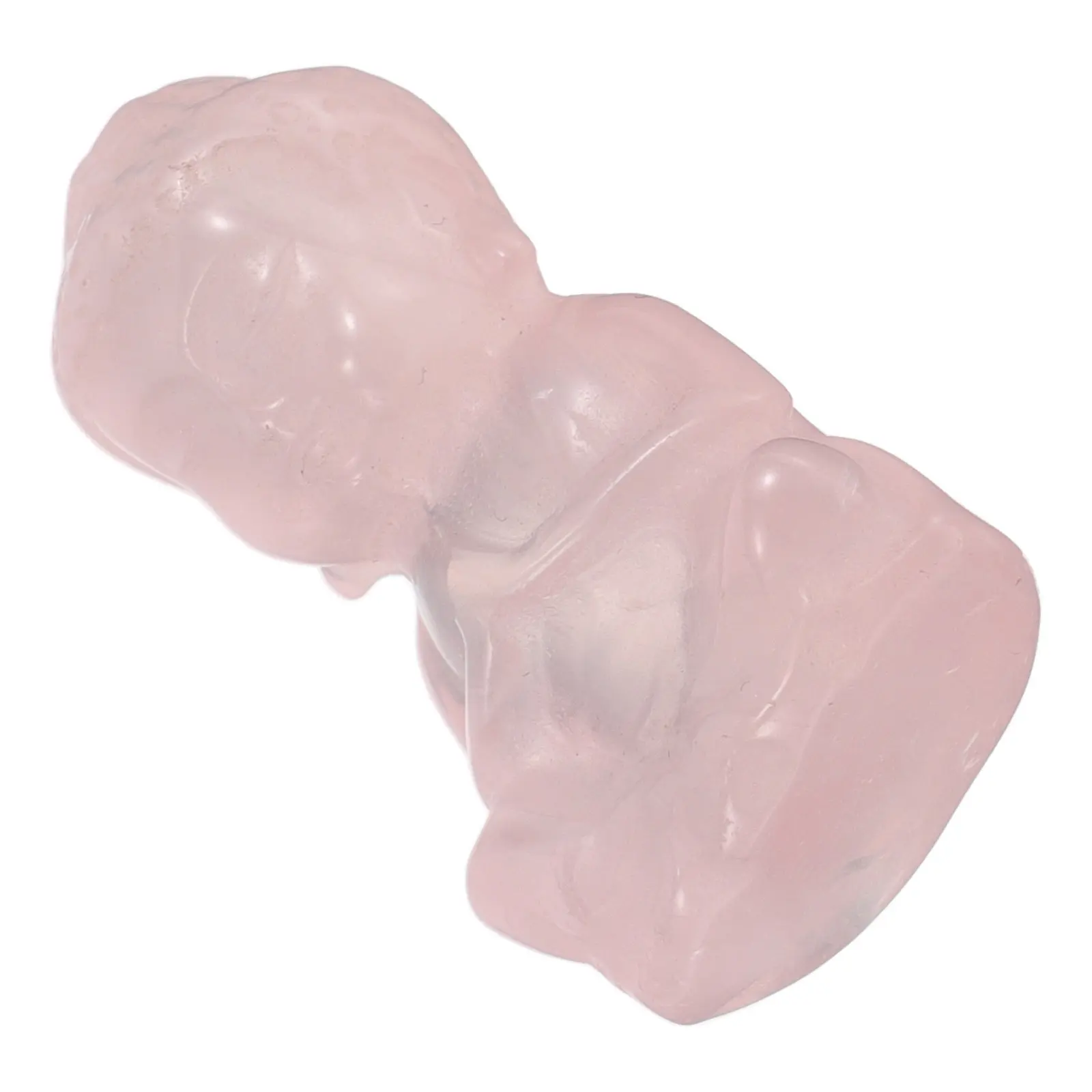 

Natural Rose Quartz Baby Buddha Hand-Carved Crystal Meditation Statue for Home Decor Feng Shui Zen Room Spiritual Ornament