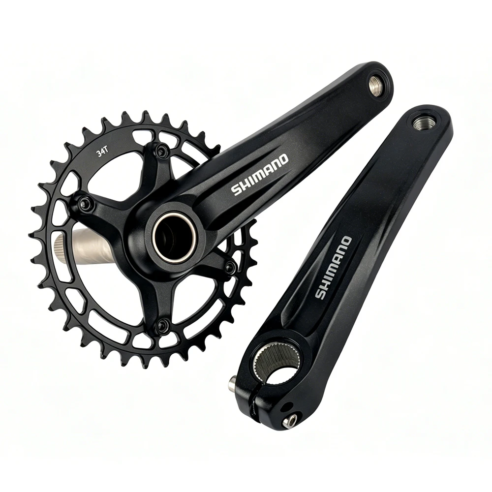 SHIMANO FC-MT510-1 1x8/9/10/11/12-Gang ​ ​ MTB 170/175mm WUZEI 96BCD 32/34/36/38/40T BSA-MT501/PA-MT500 Mountainbike-Kurbelgarnitur – Detail 1