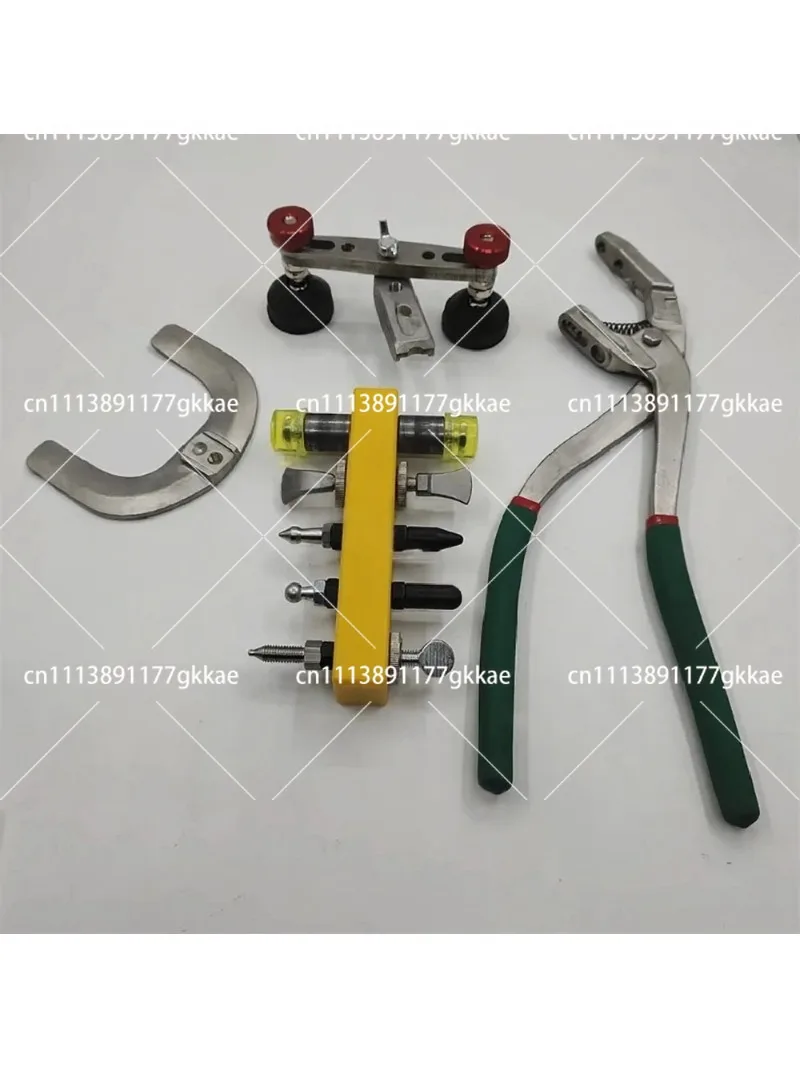 Auto Metal Crimper Vise, Dent Edge Flanging Pliers with Anti-Slip Grip for Car Body Repair, DIY Garage Use