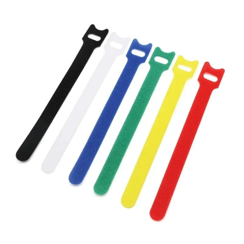 20~200pcs Releasable Cable Organizer Ties Mouse Earphones Wire Management Nylon Cable Ties Reusable Loop Hoop Tape Straps Tie
