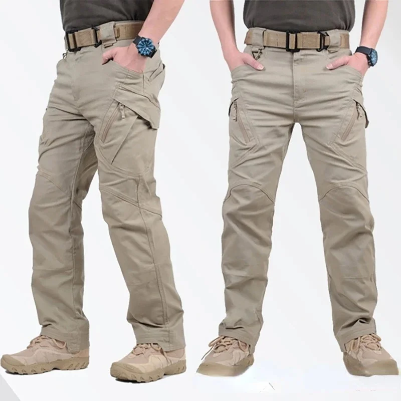 

Lightweight Cargo Pants Elastic Breathable Multiple Pocket Military Trousers Outdoor Joggers Pant for Men 2024