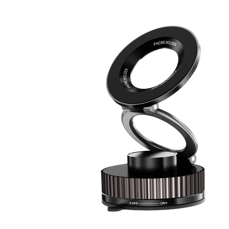 Mobile phone holder Magnetic suction for magsafe vacuum adsorption Rotating portable bathroom Desktop wall support Auto Parts view 5