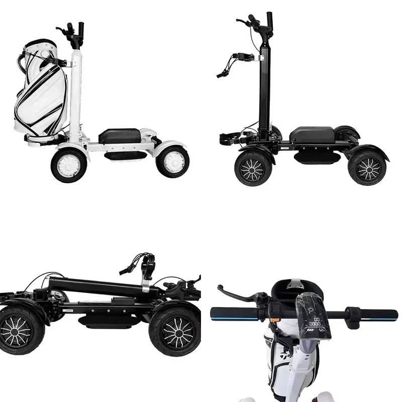 Modern Foldable Electric Push Mini Golf Bag Cart