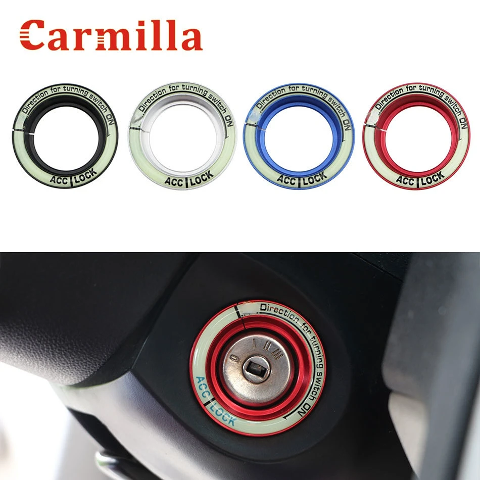 Luminous Car Ignition Key Switch Ring Cover Hole Circle Sticker for Ford Focus 2 3 4 MK2 MK3 MK4 Kuga Escape Everest Accessories