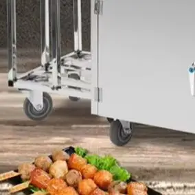 Multifunctional Mobile Food Cart Gas Grill Frying Teppanyaki Stainless Steel Outdoor Commercial Snack Stall Trailer