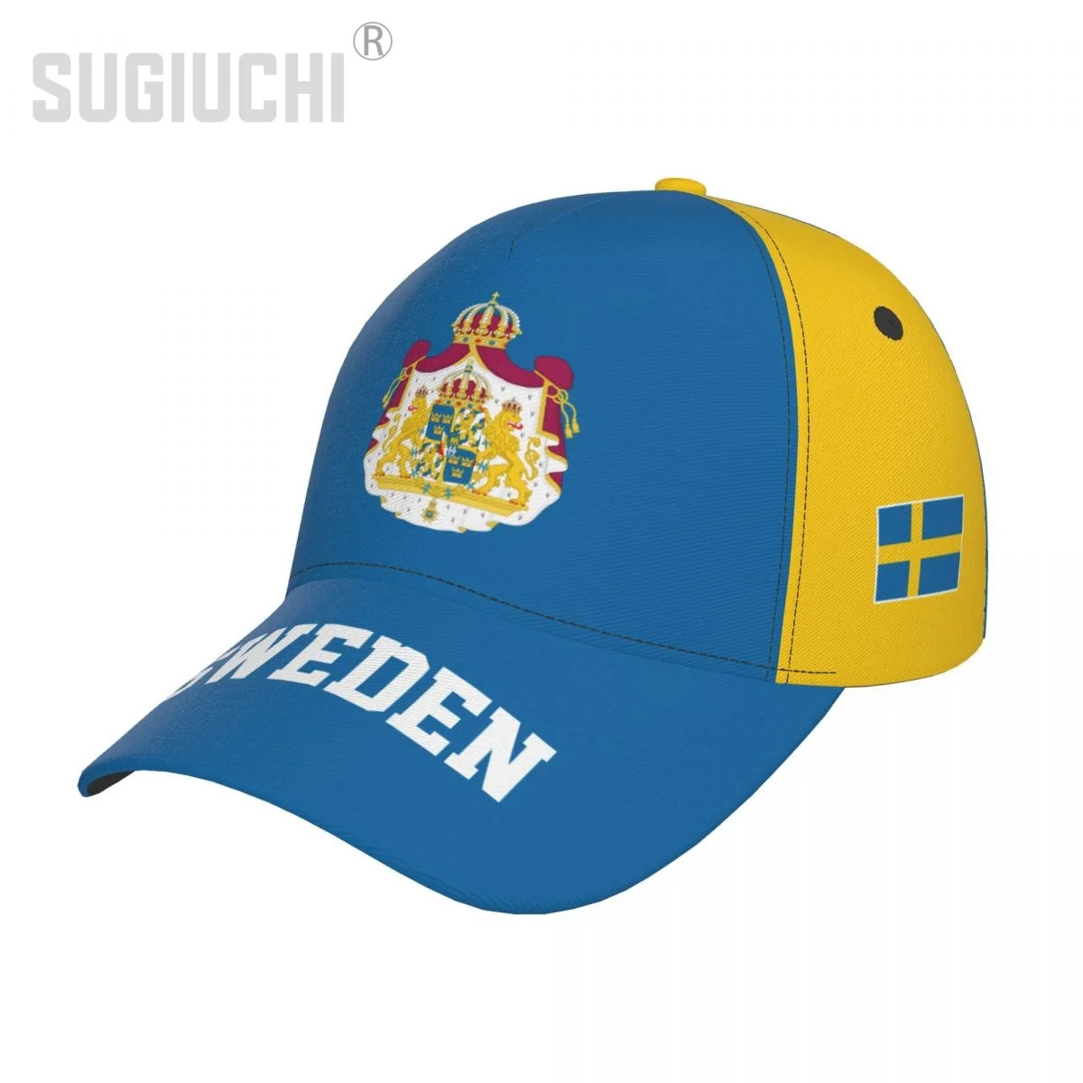 

Unisex Sweden Flag Swedish Adult Baseball Cap Patriotic Hat for Baseball Soccer Fans Men Women