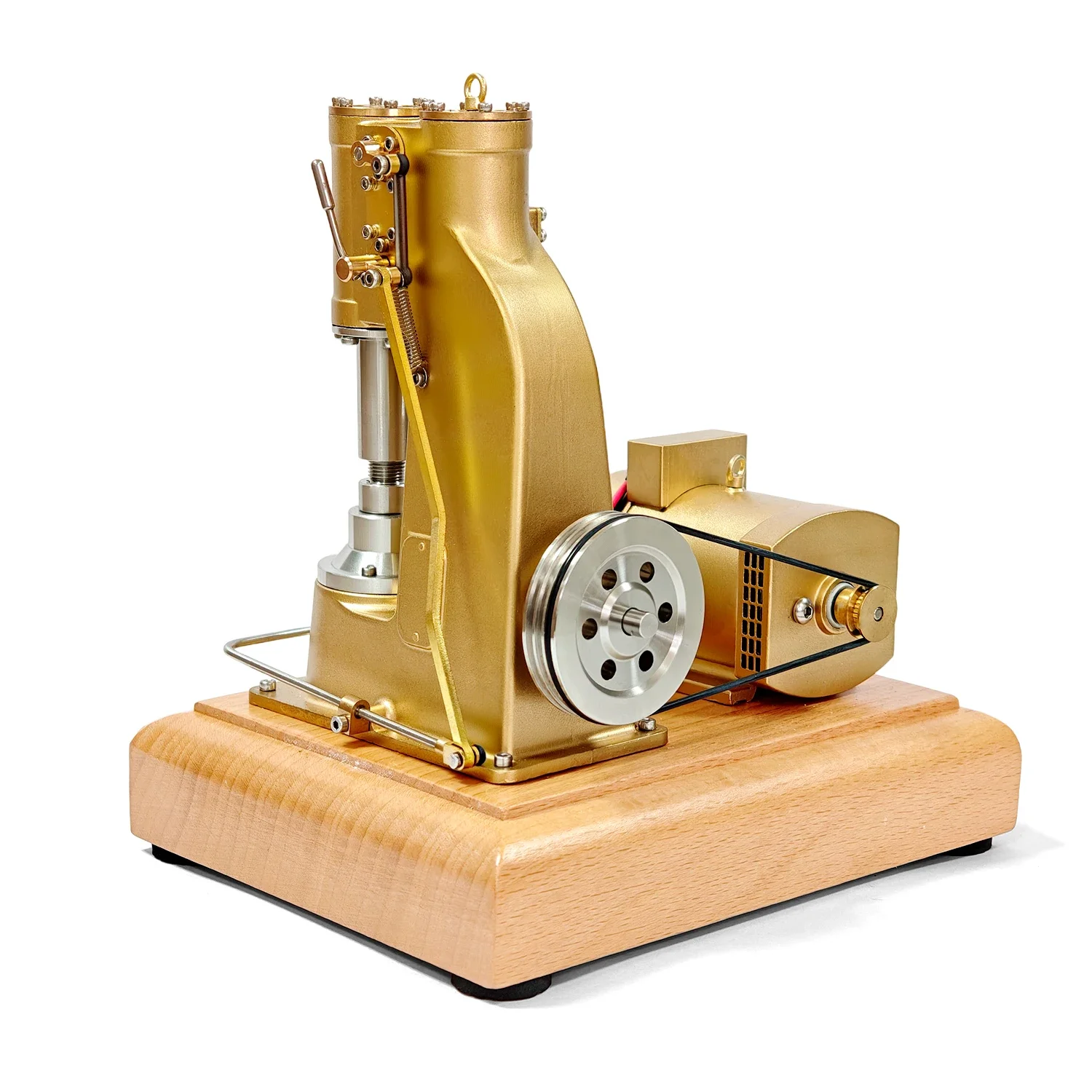 NF Brass Air Hammer Engine Model P50 Metal Material CNC Processing Steam Engine Exquisite Model Toy Mini Engine Model