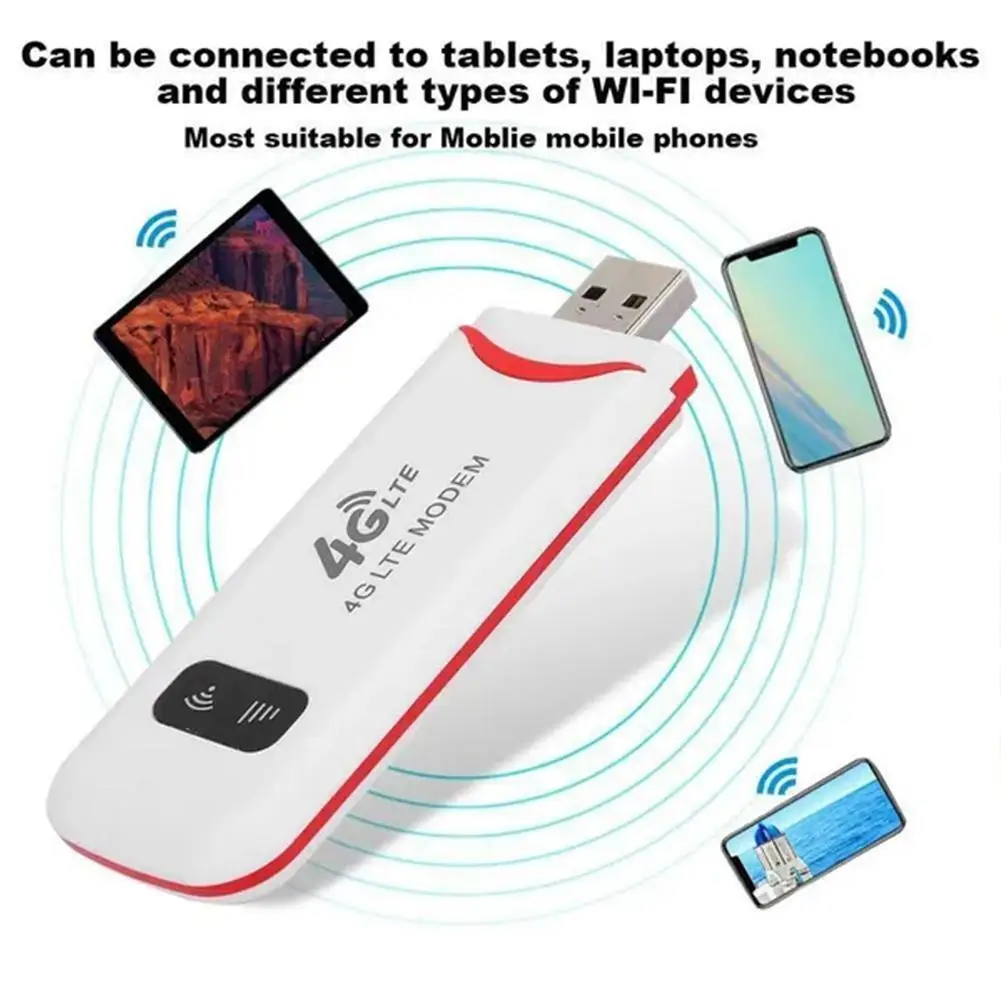 

Wireless LTE WiFi Router 4G SIM Card Portable 150Mbps USB Modem Pocket Hotspot Dongle Mobile Broadband For Home Office WiFi
