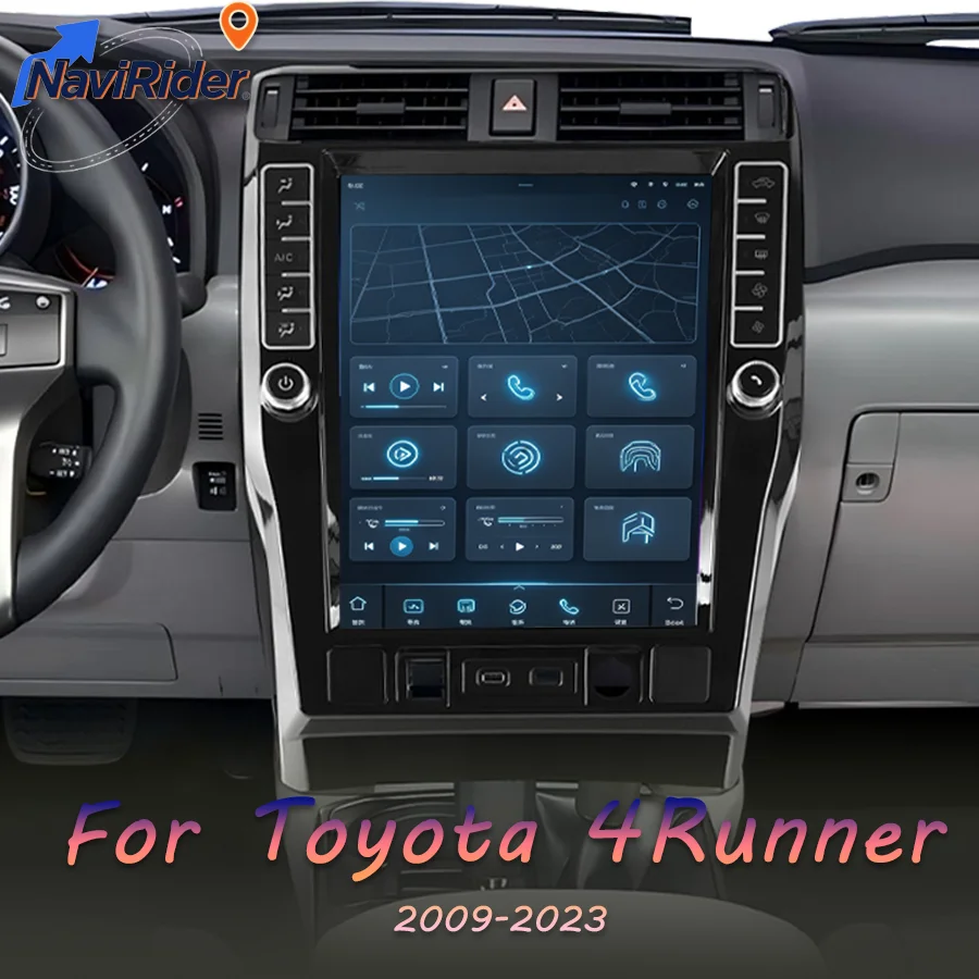 16.2Inch Vertical Android Touch Screen For Toyota 4 Runner 4runner 2009-2023 CarPlay 4G GPS Navigation Bluetooth Car Multimedia