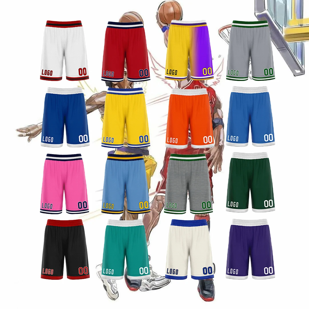 

Sublimation Custom Baseketball Shorts Athletic Shorts Baseball Volletball Summer Beach Tracksuit Outwear Short Pants Plus Size