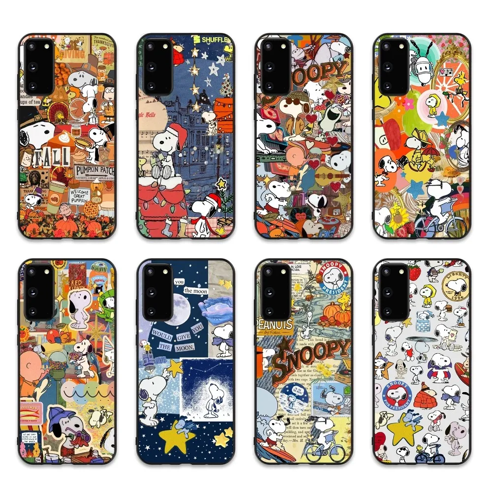 Cartoon S-snoopy Phone Case For Samsung S 9 10 20 21 22 23 30 23 24 Plus Lite Ultra FE S10lite Fundas