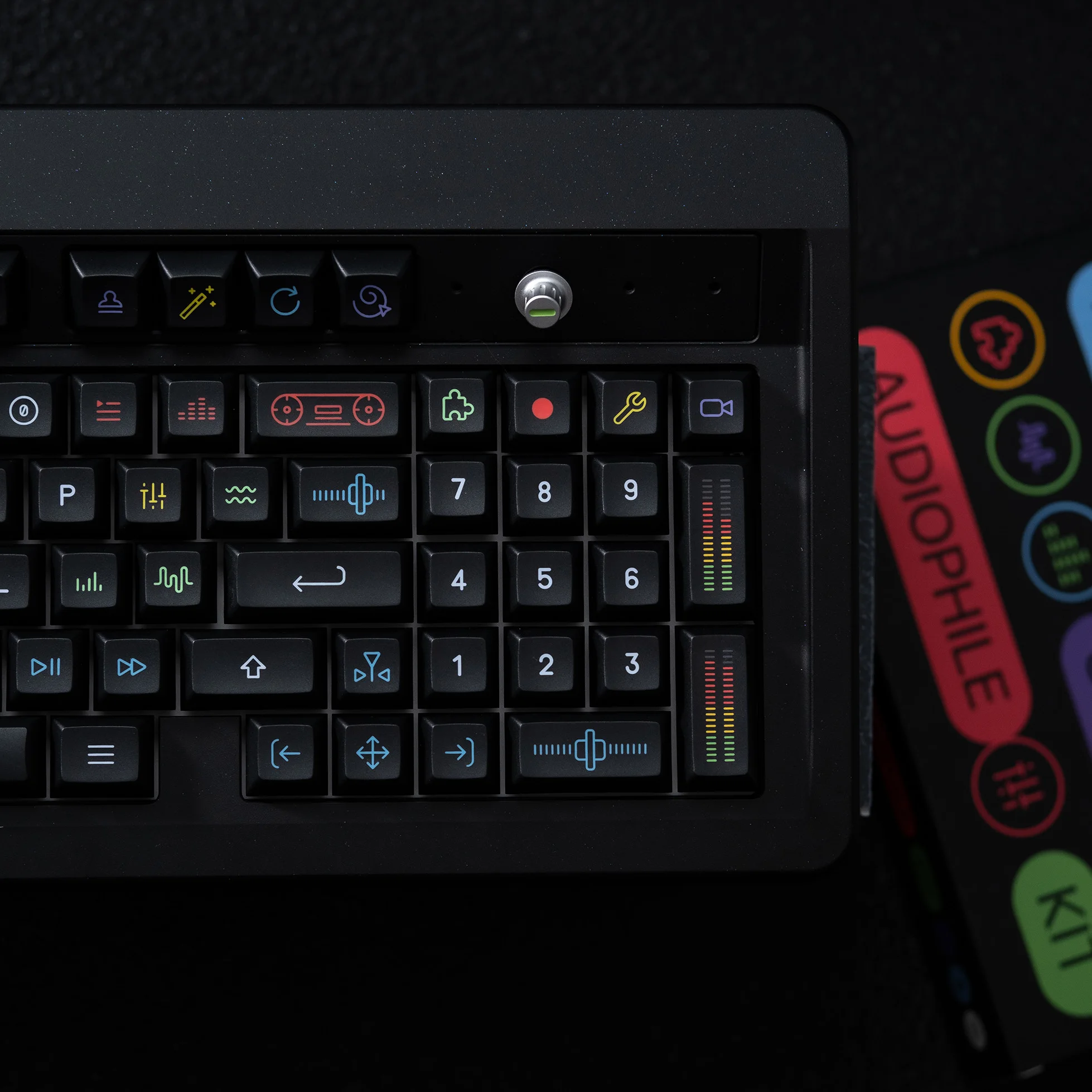 Material PBT personalizado da altura do Keycap KAM do playground duas cores