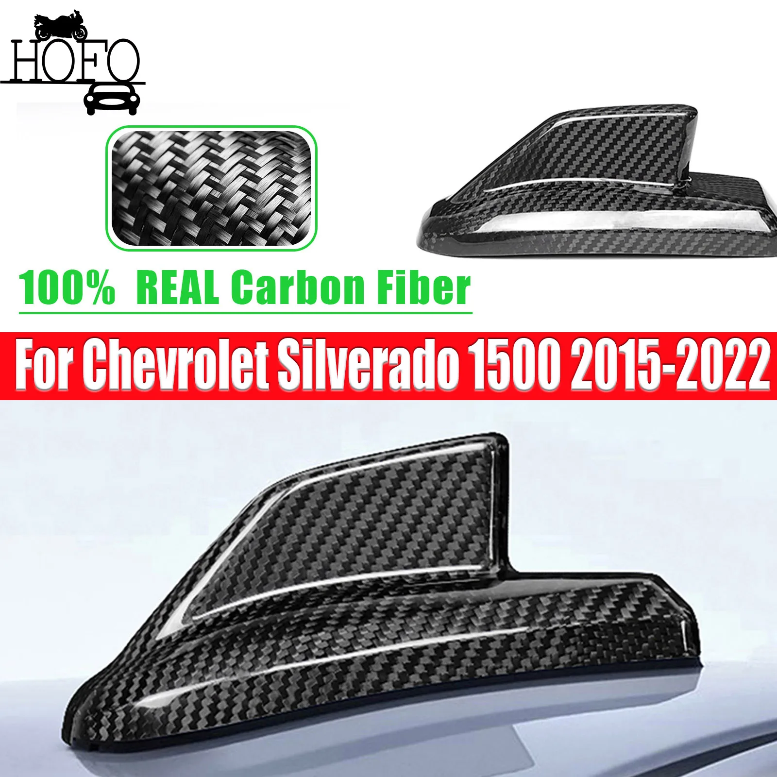 

For Chevrolet Silverado 1500 2015-2022 Car Roof Antenna Trim Cover For Cadillac CTS 2021-2023