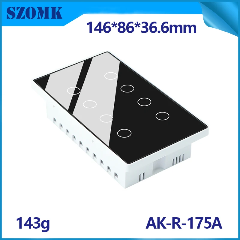 SZOMK smart home products Plastic Electronic Enclosure smart switch wifi Junction Box AK-R-175