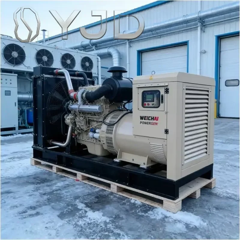 Factory Standby Silent Type Diesel Generator Set 100-1000Kw 400V Rated Voltage ATS Remote Start System 60Hz Frequency