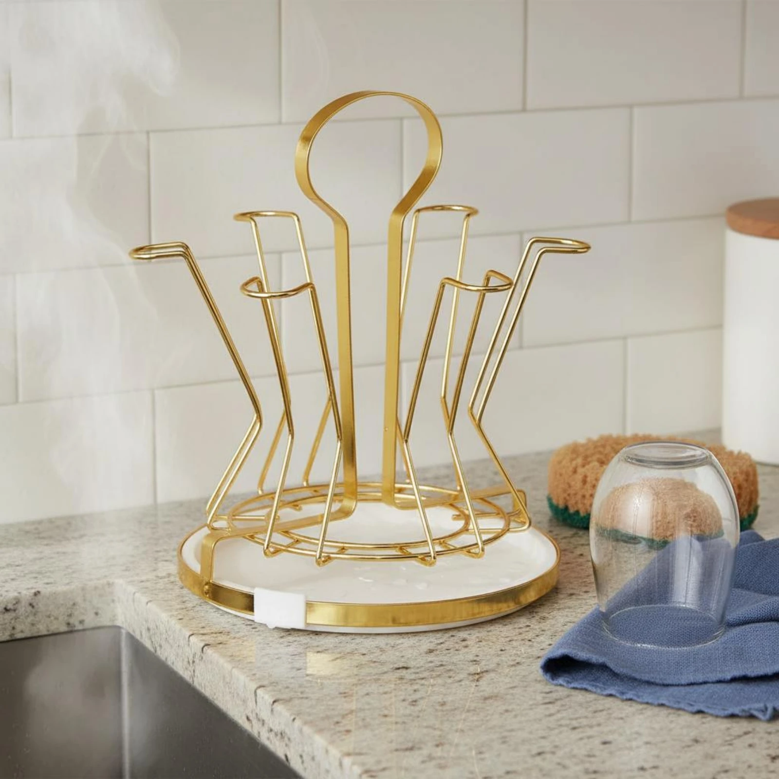 flower-shaped-cup-holder-metal-6-cup-rack-mug-drainer-rack-draining-design-kitchen-storage-easy-to-clean
