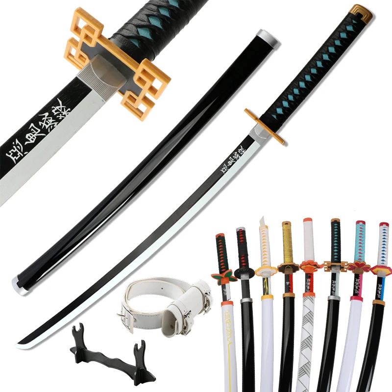 

Anime Katana Demon Slayer Cosplay Toys Sword 104cm/41in Tokitou Muichirou Program Performance Props Halloween Gifts