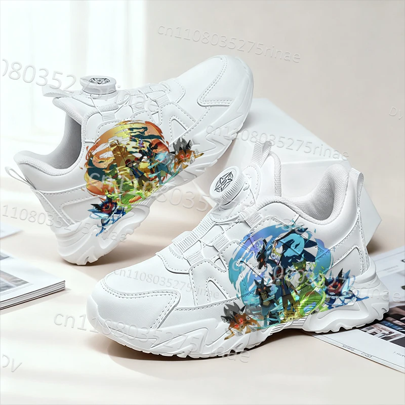 

Лидер продаж, молодежная студенческая детская обувь с героями мультфильмов, высококачественные кроссовки из натуральной кожи на толстой подошве для мальчиков и девочек, подарок 2026