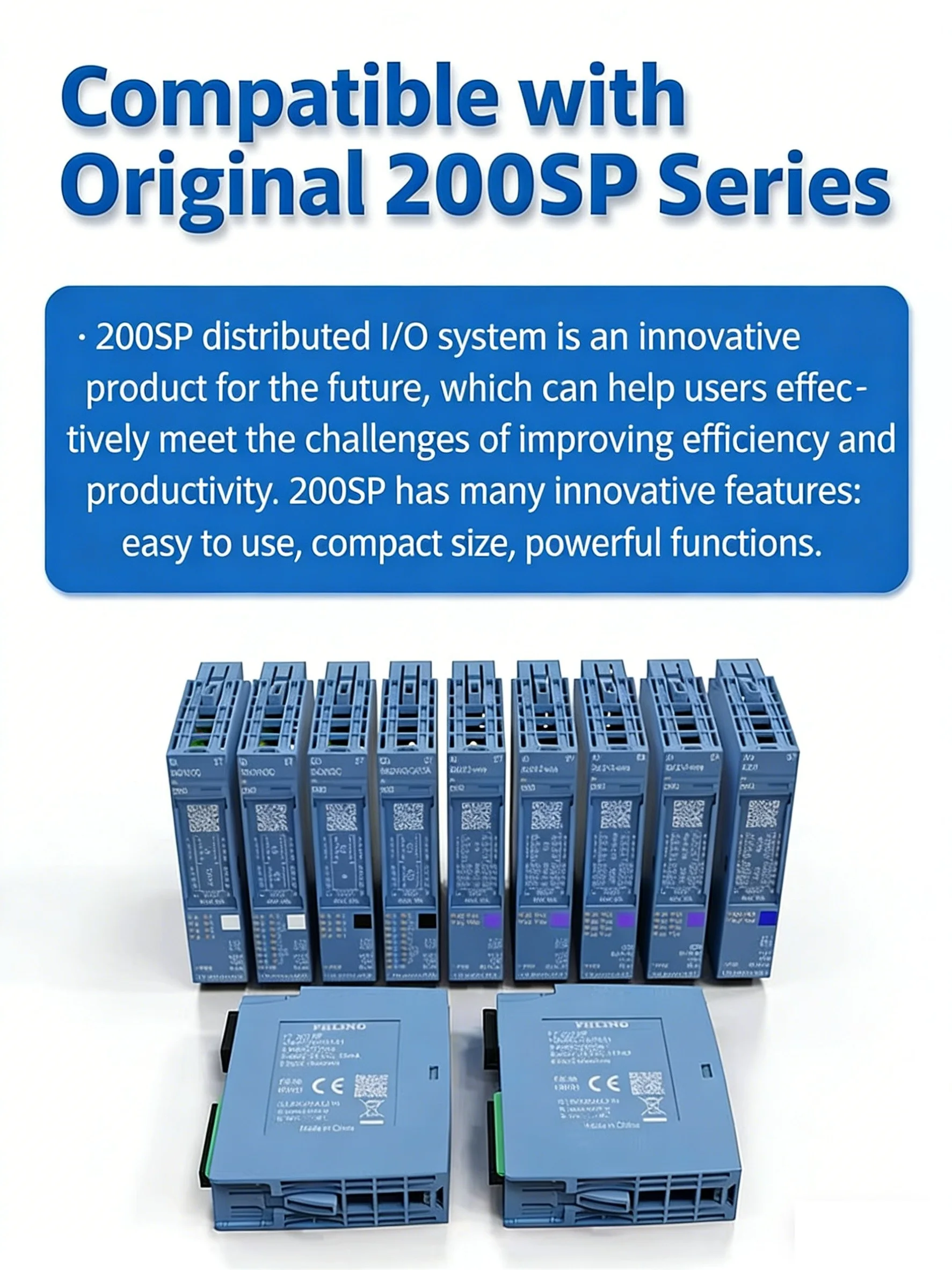 

Compatible with original ET200SP interface module IM155, expanding analog and digital I/O 131/134