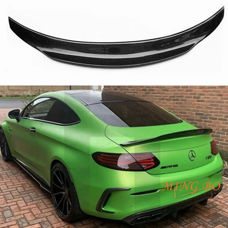 

FOR Mercedes-Benz C-Class C205 W205 2Door Coupe PSM Style Carbon Fiber Rear Spoiler Trunk Wing 2015-2023 FRP Forged carbon