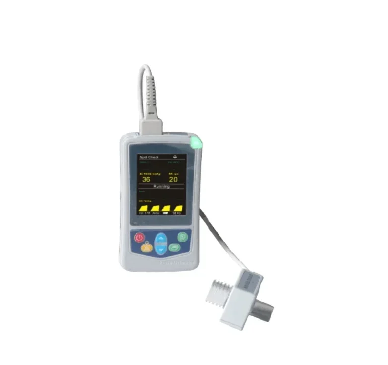 UTECH UT100C Portable ETCO2 Capnography Monitor with Mainstream and Sidestream CO2 Sensor