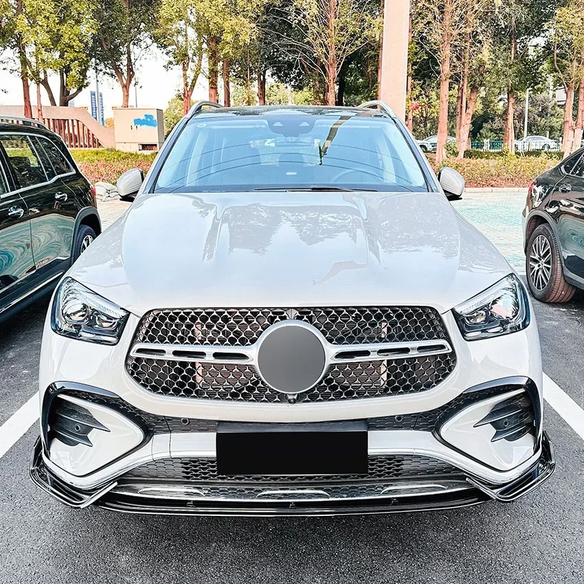 Front Bumper Lip for Mercedes-Benz GLE Coupe W167 C167 AMG 2024+ GLE Class Spoiler Blade Lower Diffuser Guard Protector Cover