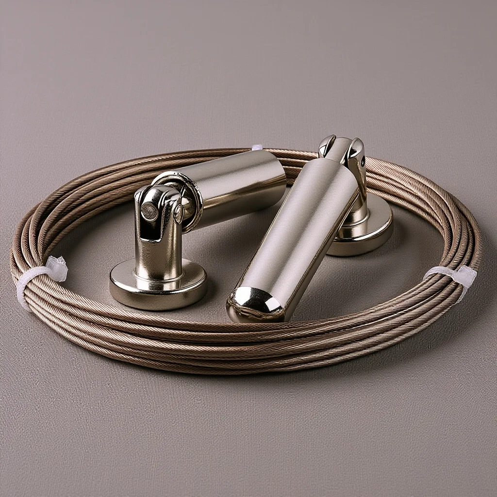 

1Set Stainless Steel Curtain Wire Adjustable for Windows Doors Farmhouse Rustic Decor Photo Hanging Clothesline