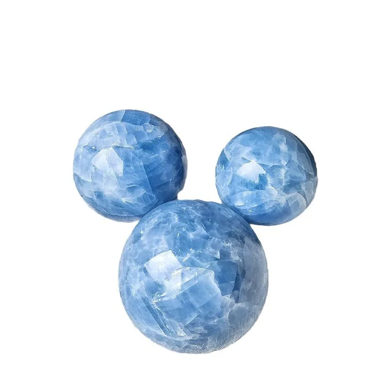 

Blue crystal ball made of quartz high-quality home accessories