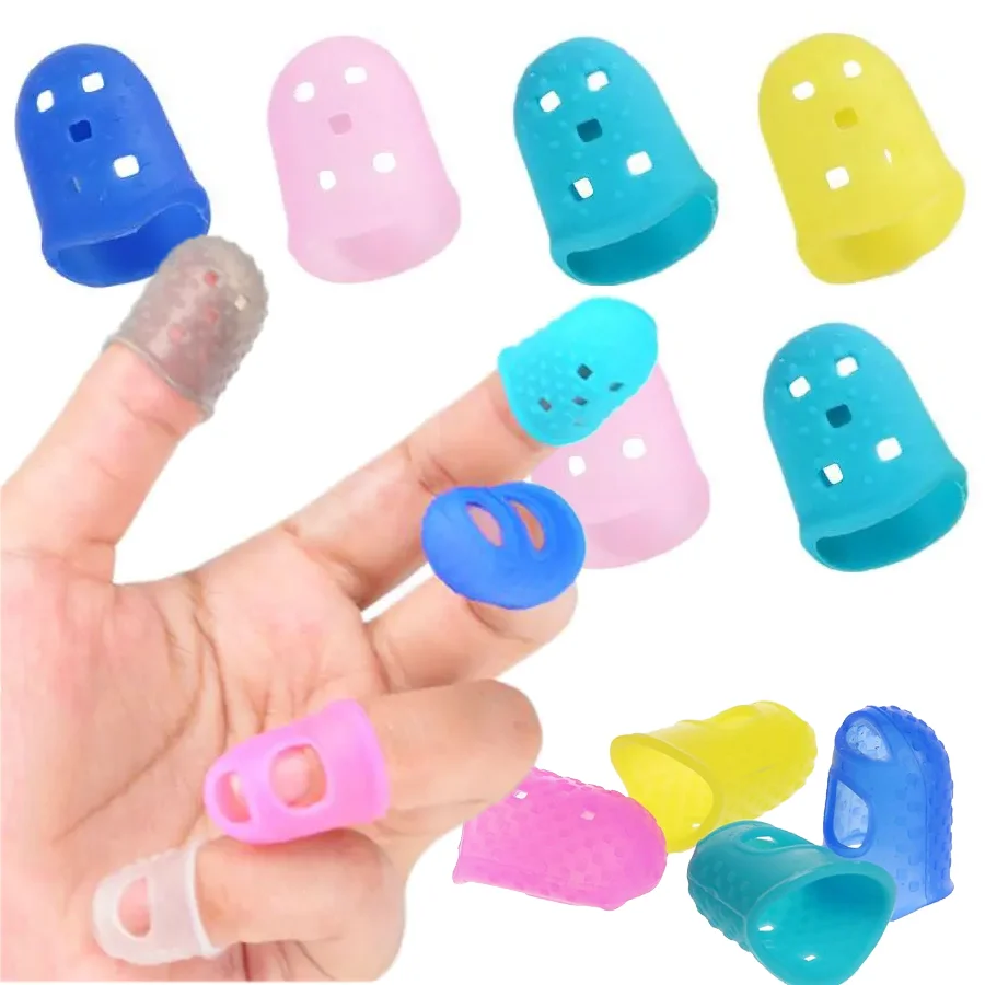 10 Stück Gitarren-Fingerlinge, Bass-Ukulele-Saiteninstrument-Fingerschutz für das tägliche Üben, zum Drücken von Saiten, Bühnenauftritt, XJM