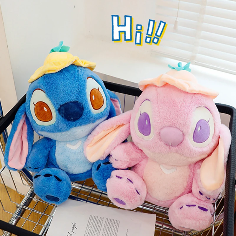 Disney Lilo & Stitch Stuffed Plushie Cartoon Stuffed Plush Angel Dolls Anime Soft Plush Baby Toys Kawaii Kids Birthday Gifts