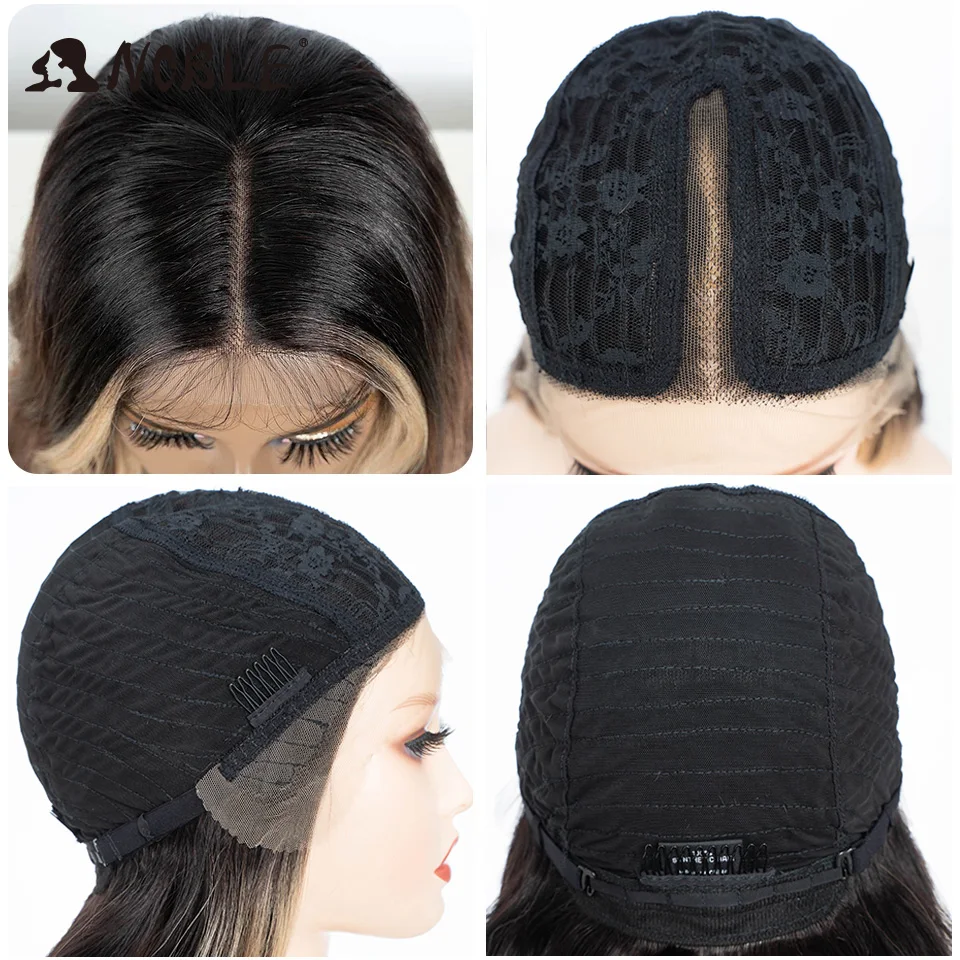 Noble Synthetic Lace Front Wig  28 Inch Highlight Honey Brown Body Wave Wig Cosplay Wigs For Women Lace Wig Lace Wig Synthetic