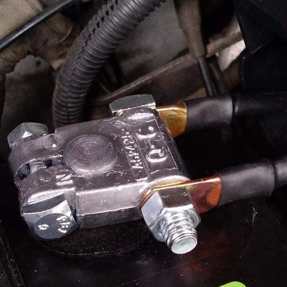 

1Set Terminal Post Kit Lead Alloy ABS Wear-Resistant Non-Slip Car Truck Boat Rv Terminal Cover Clip