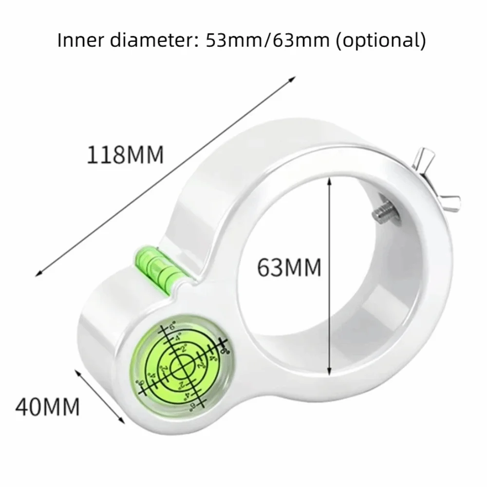 Circular Slot Drill Hole Spirit Level Vertical 63/ 53mm Electric Drill Level Portable Durable Bubble Level Drilling Vertically