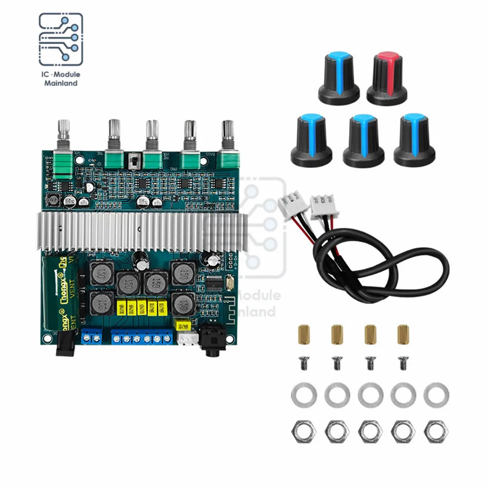 TPA3116 Bluetooth 5,0 Высокая мощность 2,1 сабвуфер цифровой усилитель плата DC12-24V250W + 50 Вт + 100 Вт усилитель