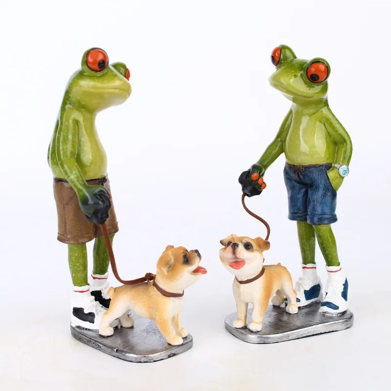 

Cute rural cartoon frog Resin Figurine Ornaments Arts and Crafts Sculpture living room home accessories office room decoration