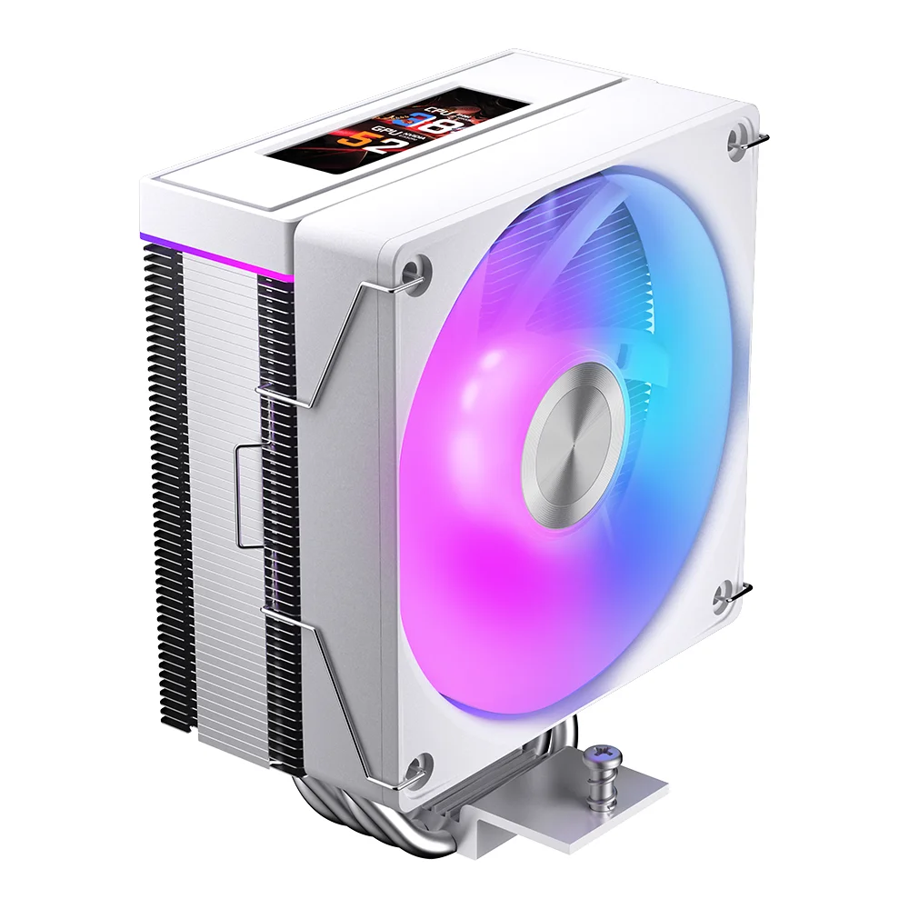 

K400 LCD 2.99 Inch Screen 4 Heat Pipes Air Cooler Easy Install For Intel 115X/1200/1700/1366/2011/1851 AMD AM4 AM5