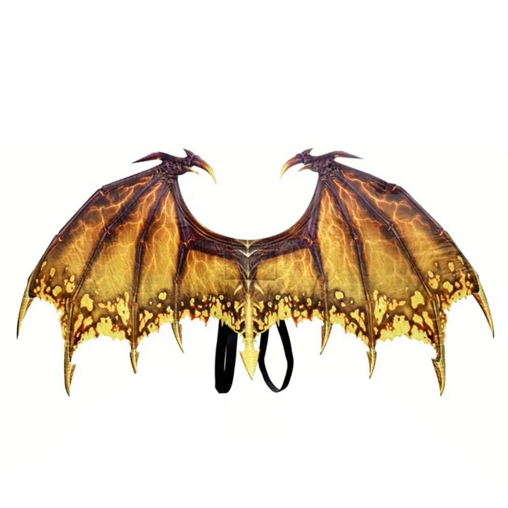 

Foldable Halloween Dragon Wing Elastic Band Universal Masquerade Dragon Wing Non-woven Fabric Unisex Cosplay Wing Costume Photo