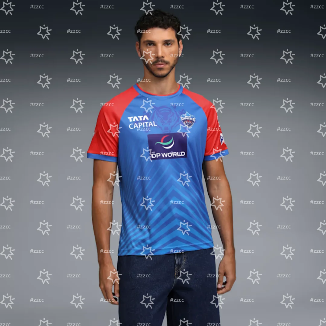 25-26 Delhi Capitals Home Cricket jersey Training suit Summer Sports Dry Quickly Men's T-Shirt Children's Clothing Tee Y2k Woman