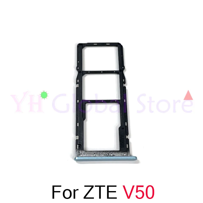 For ZTE Blade V30 V40 V50 Vita Design Sim Card Slot Tray Holder Sim Card Repair Parts