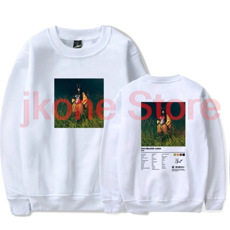 SZA SOS Deluxe LANA Album Merch Crewneck Sweatshirts Streetwear Winter Women Men Fashion Long Sleeve Sweatshirts