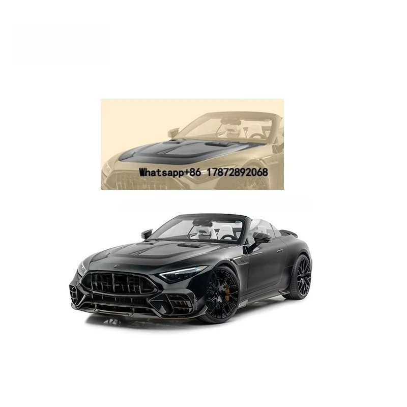 Tuning for SL-Class R 232  SL 63 2024 to 2026 Full Dry Carbon Fiber Soft Body Kit Front Hood Bonnet