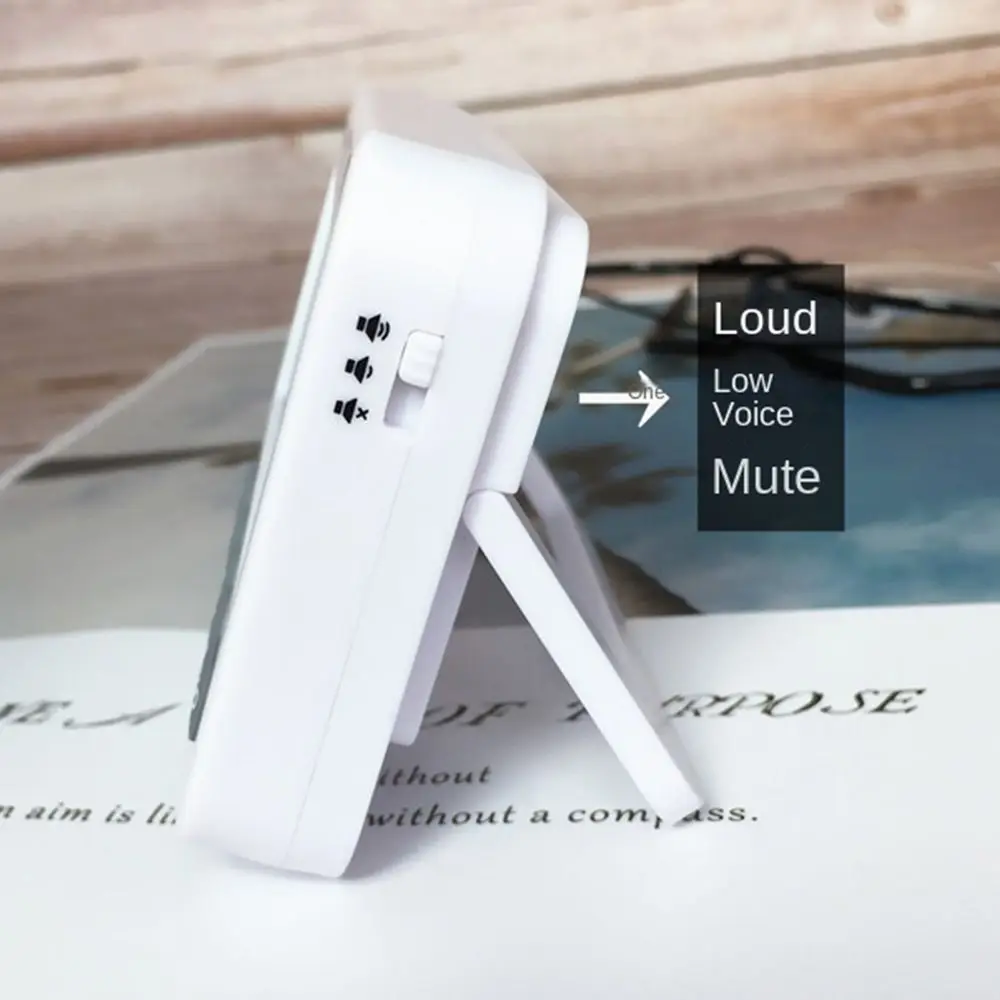 LCD Silent Timer Vibration Dual-Screen Küchentimer Countdown Backen