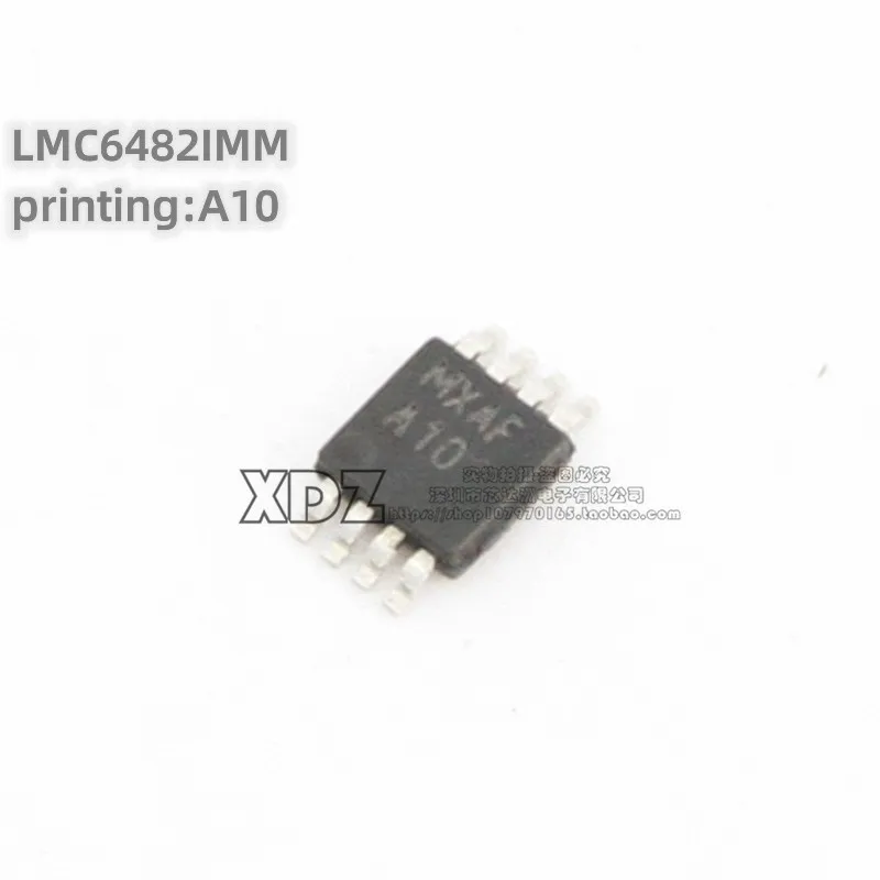 5pcs/lot LMC6482IMM LMC6482IMMX/NOPB Silk screen printing A10 MSOP-8 package Original genuine Operational amplifier chip