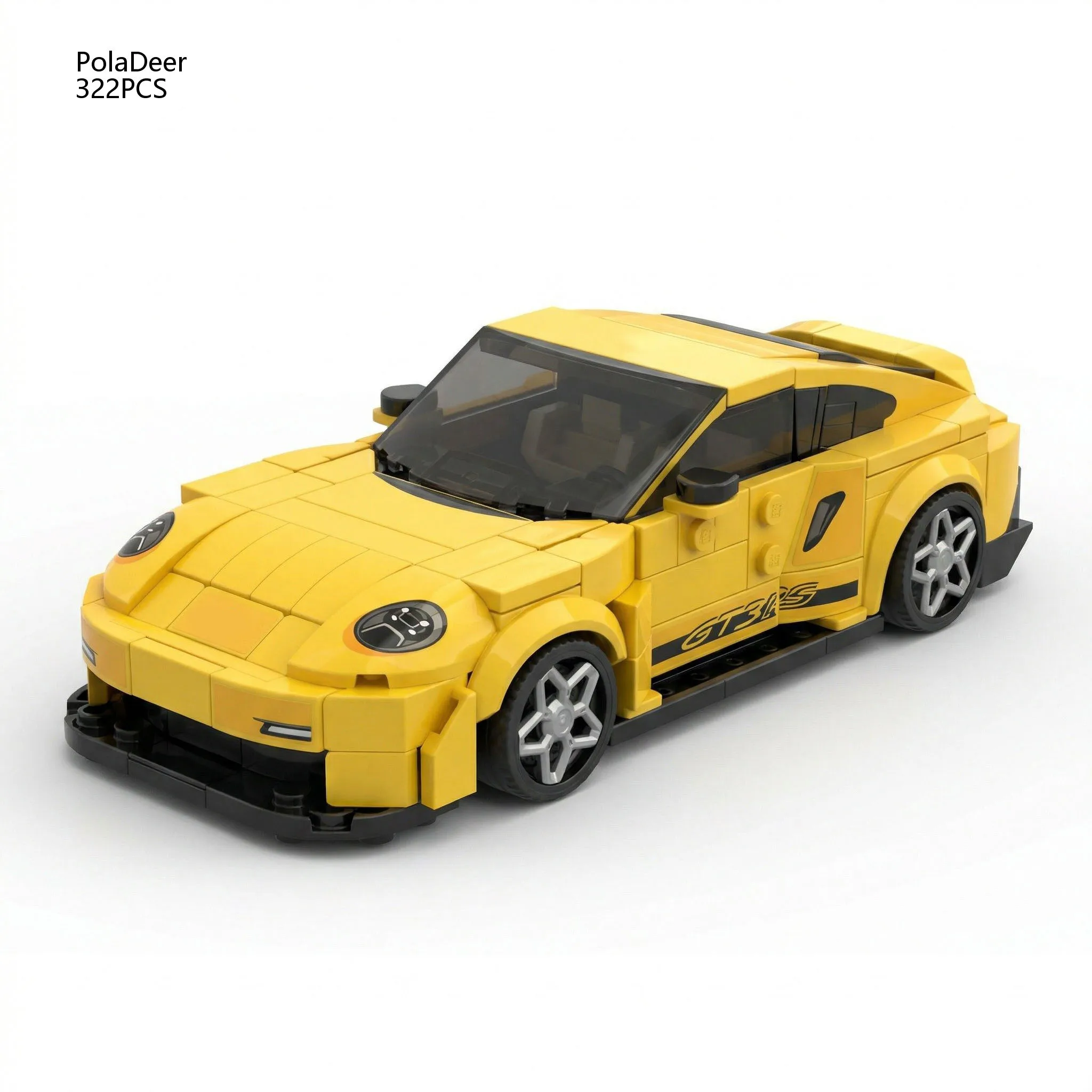 PolaDeer MOC Geschwindigkeit ​ ​ Serie Rennwagen-Bausteine, Montage-Modellbausatz, Spielzeug, Bausteine, Geschenk für Freund, Kindergeburtstag, Festtagsgeschenk – Detail 16