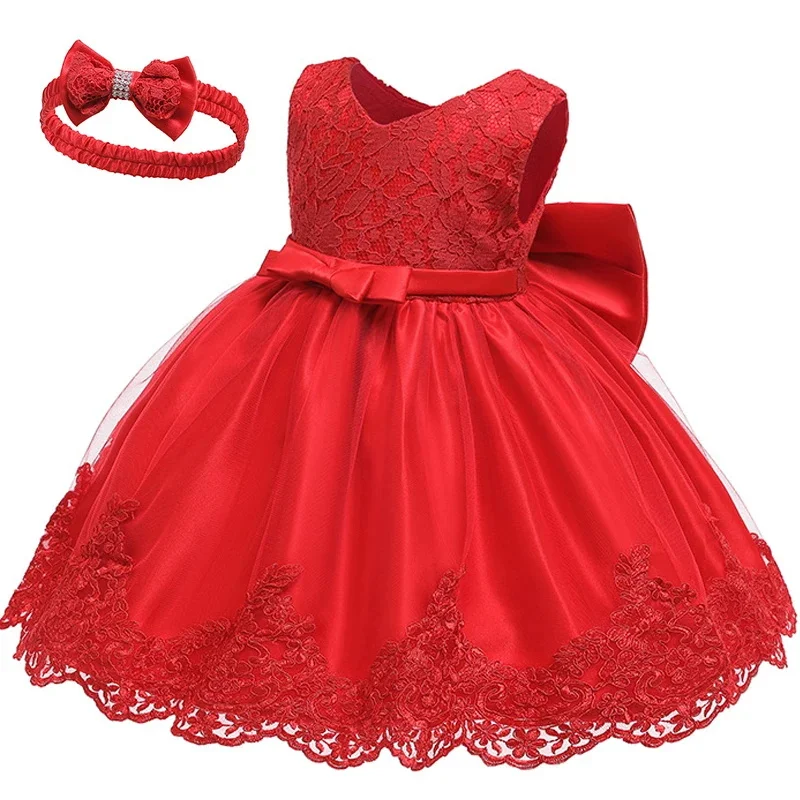 LZH Baby Mädchen Kleid Neugeborene Kleidung Prinzessin Kleid + Kopfbedeckung Für Kleinkind Geburtstag Hochzeit Taufe Kleinkind Party Weihnachten Kleid – Detail 19
