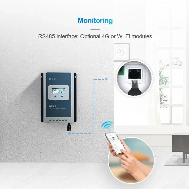 EPEVER MPPT الألواح الشمسية تحكم لبطارية ليثيوم 12 فولت 24 فولت 36 فولت 48 فولت الطاقة MPPT الشمسية جهاز التحكم في الشحن 10A 20A 30A 40A